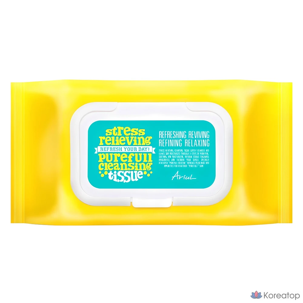 Очищающие салфетки для лица Ariul Stress Relieving Purefull Cleansing Tissue, 80 шт.