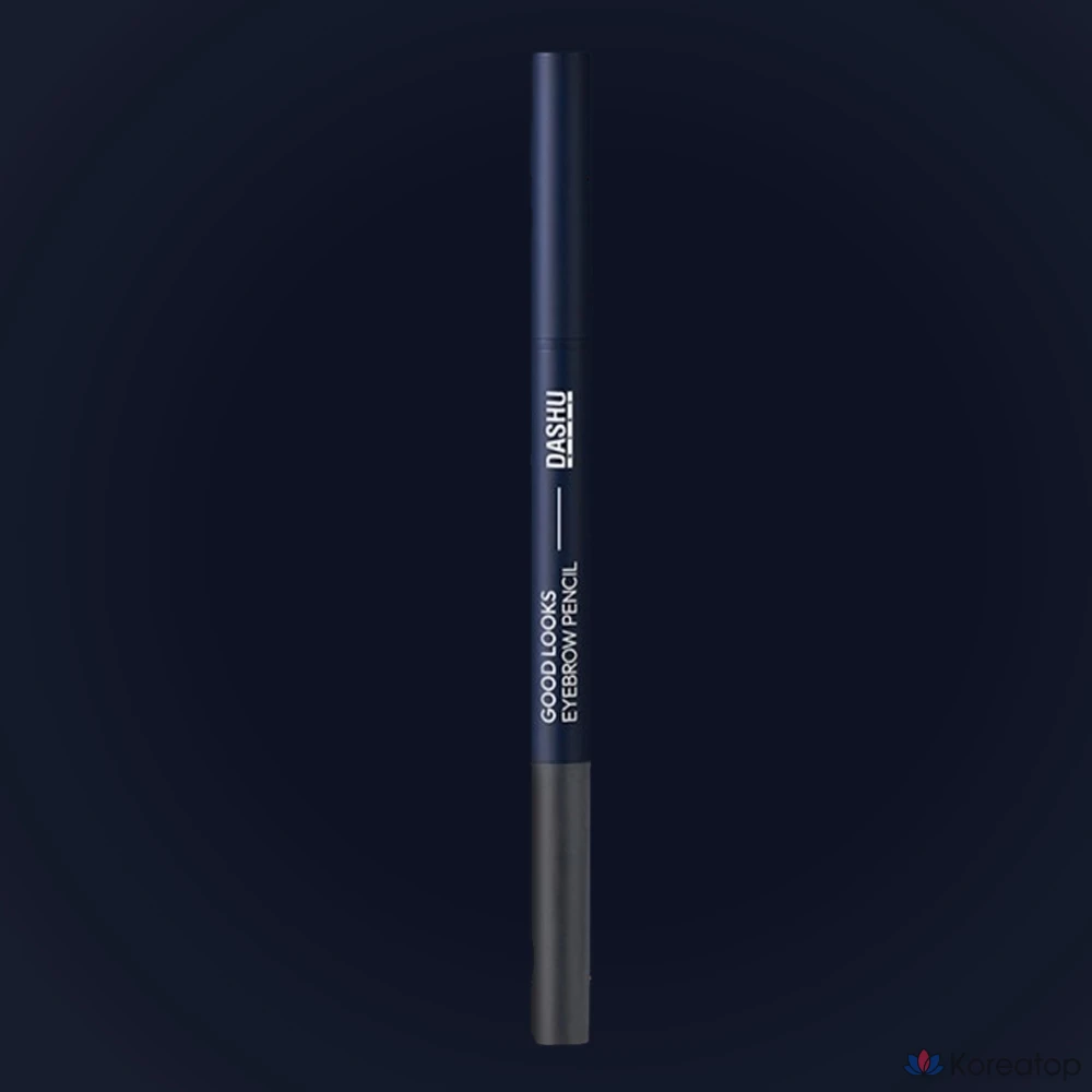 Карандаш для бровей DASHU Men's Good Looks Eyebrow Pencil, оттенок Natural Black, 1 шт., фото 4