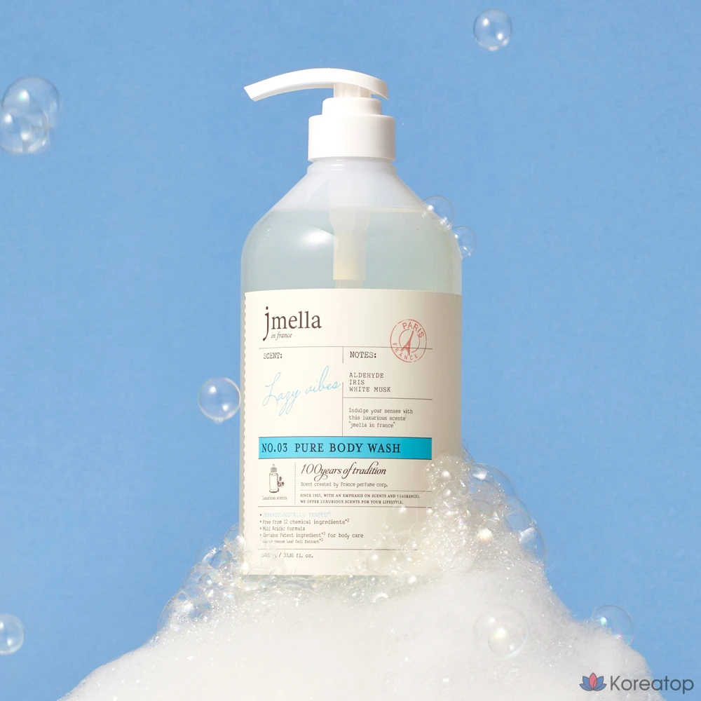 Гель для душа Jmella In France Pure Lazy Vibe Body Wash Floral Musk, 1 л, 1 шт., фото 2