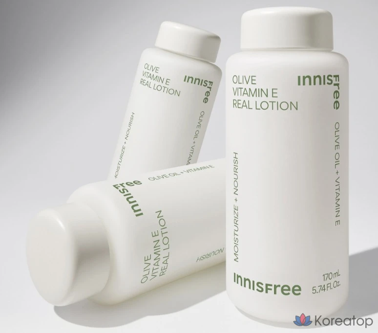 Лосьон для лица Innisfree Olive Vitamin E Real Lotion, 170 мл, 1 шт., фото 5