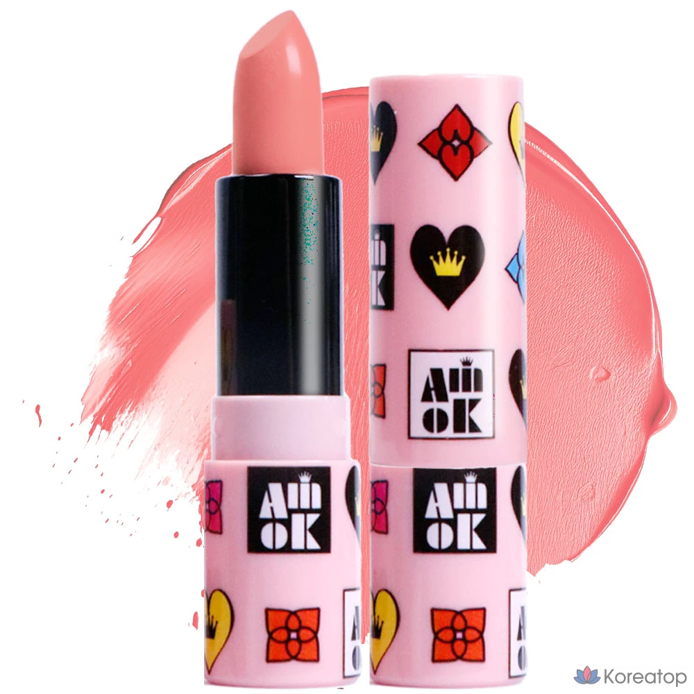 Помада YNM Amiok Keoteul Picnic Lipstick, оттенок P01 Muse in Coral, 4 г, 1 шт.