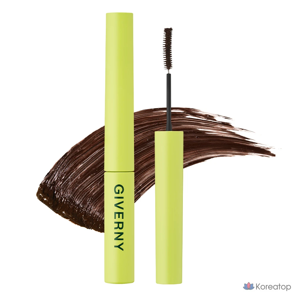 Тушь для ресниц Giverny Sensitive Long Lash Mascara, оттенок 02 Black Brown, 3 г, 1 шт.
