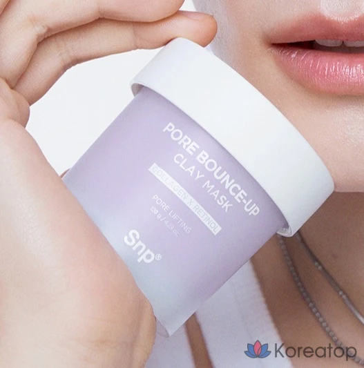 Маска для лица SNP Pore Tightening Clay Mask, 120 г, 3 шт., фото 4