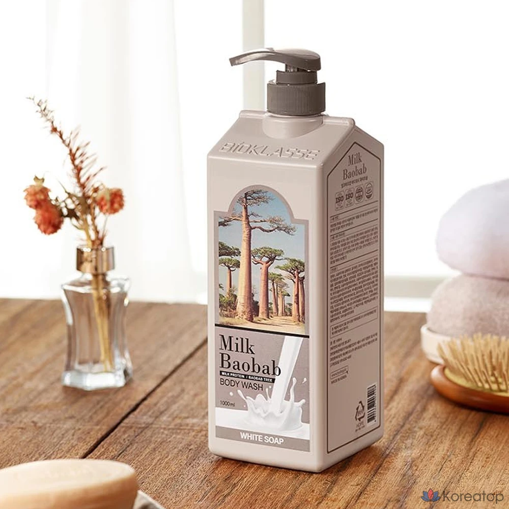 Гель для душа Milk Baobab Body Wash White Soap Scent, 1 л, 1 шт., фото 2