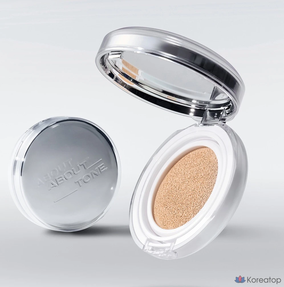 Кушон ABOUT TONE Skin Layer Fit Cushion Foundation, оттенок 19, 13 г, 1 шт., фото 2
