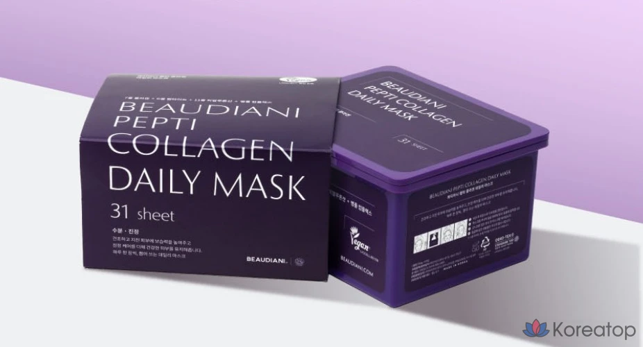 Тканевая маска для лица Beaudiani Peptide Collagen Daily Mask, 31 шт.