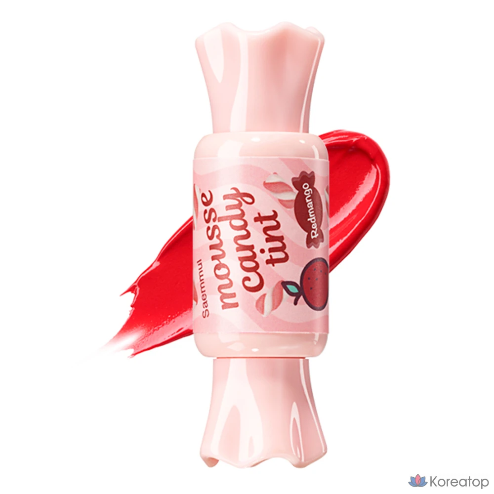 Тинт для губ The Saem Saemmul Mousse Candy Tint, оттенок 01 Red Mango Mousse, 8 г, 1 шт.