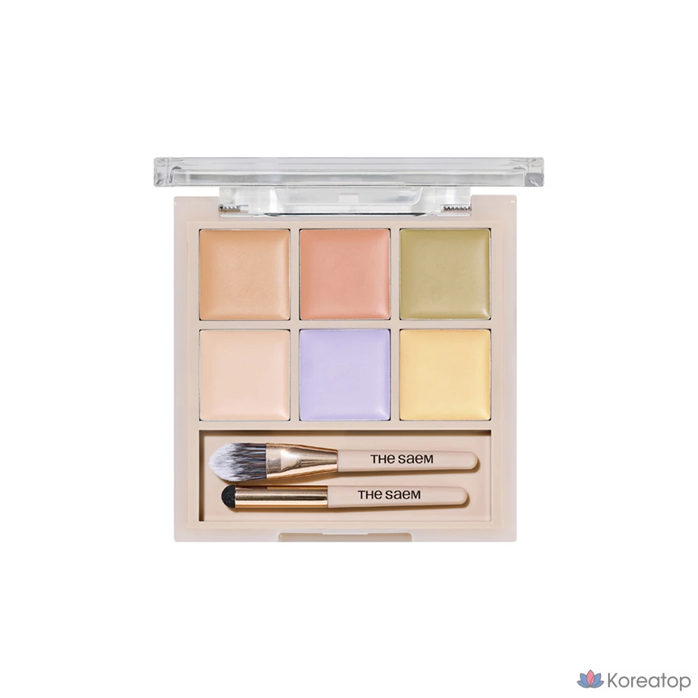 Консилер The Saem Cover Perfection Concealer Palette, оттенок 01 Cover & Correct, 6 г, 1 шт., фото 2