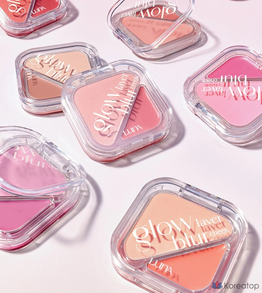 Румяна Luna Glow Layer Blur Cheek, оттенок 12 Mauv Rabbit, 8.5 г, 1 шт., фото 7