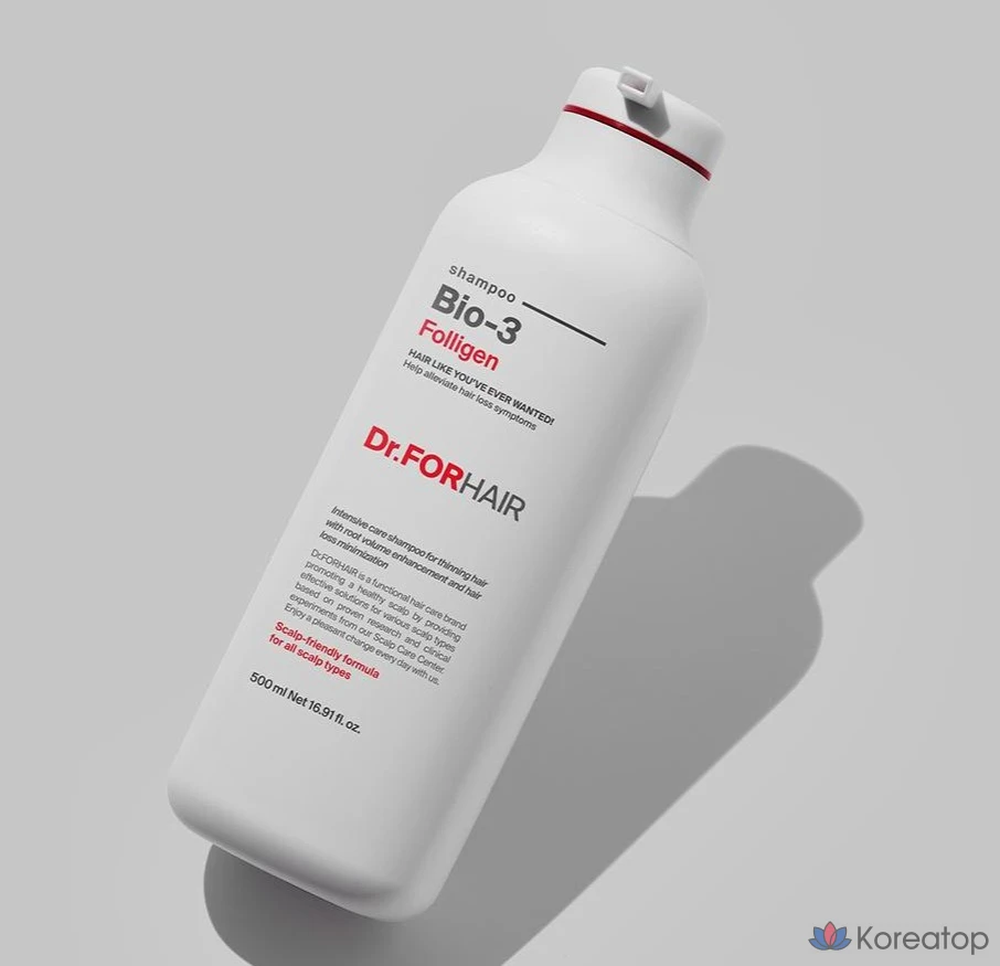 Шампунь Dr. Forhair Foligen Bio 3, 500 мл, 1 шт., фото 4