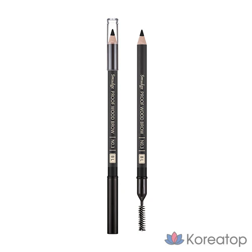 Карандаш для бровей Missha Smudge Proof Wood Eyebrow Pencil, Black, 1 шт.