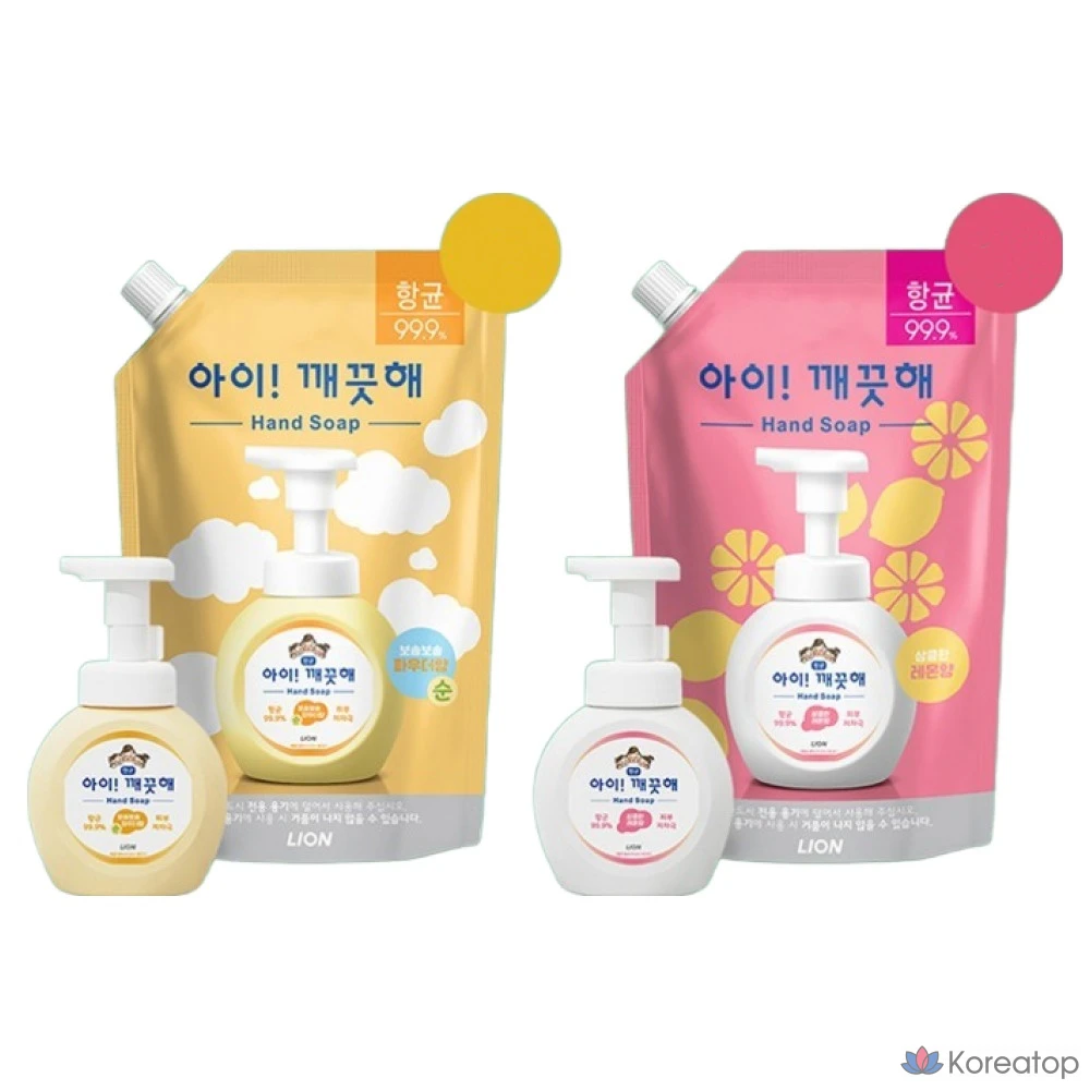 Жидкое мыло для рук Lion Antibacterial Foam Hand Soap Refill Lemon, 600 мл, 1 шт., фото 4