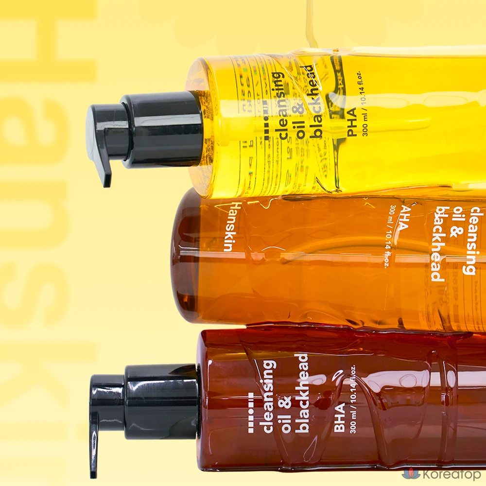 Гидрофильное масло HANSKIN Cleansing Oil &amp; Blackhead AHA, 300 мл, 1 шт.