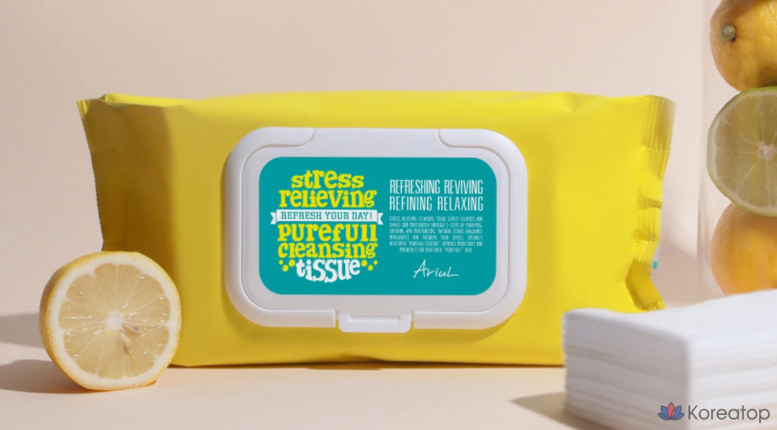Очищающие салфетки для лица Ariul Stress Relieving Purefull Cleansing Tissue, 80 шт.