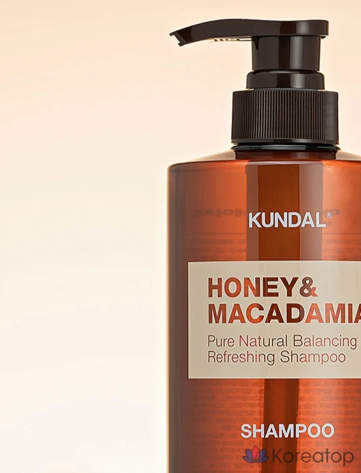 Шампунь Kundal Honey & Macadamia Nature Shampoo, аромат White Musk, 1.058 л, 1 шт., фото 2