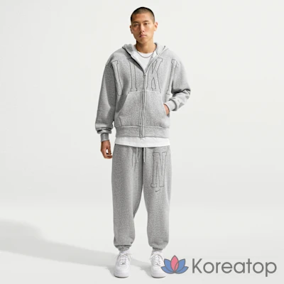 Худи на молнии мужской Nike Solo Fleece Loose Full-Zip Hoodie, фото 4