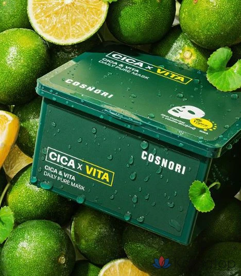 Тканевая маска для лица Cosnori Cica & Vita Daily Pure Mask, 90 шт., фото 5
