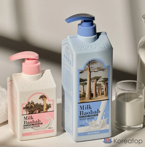Гель для душа Milk Baobab Body Wash White Musk, 1 л, 1 шт.