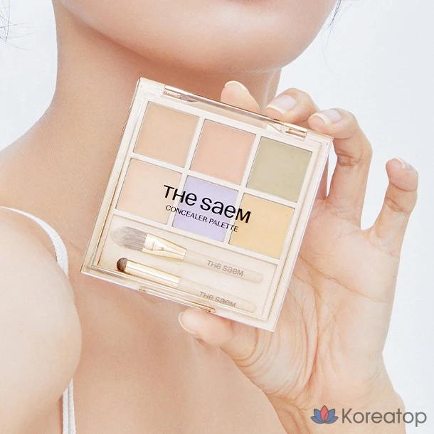 Консилер The Saem Cover Perfection Concealer Palette, оттенок 01 Cover & Correct, 6 г, 1 шт., фото 3