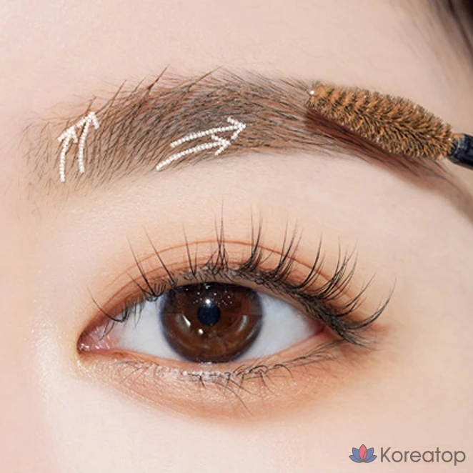 Тинт для бровей Etude House Clear False Brow Cara Set, оттенок 4 Natural Brown, 4.5 г + 9 г, 1 шт., фото 4
