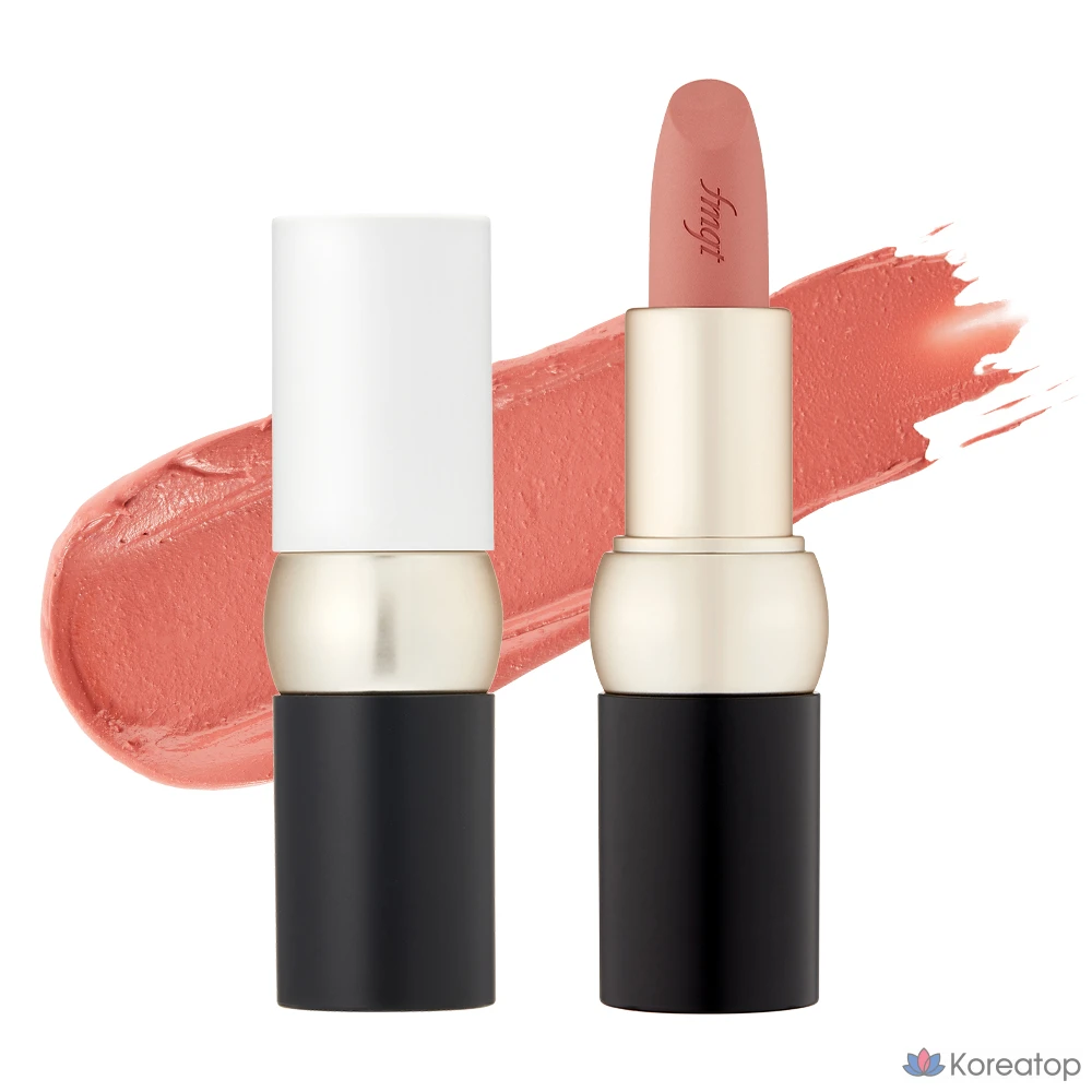 Помада для губ FMGT The Face Shop New Bold Velvet Lipstick, оттенок 04 Nude Apricot, 1 шт.