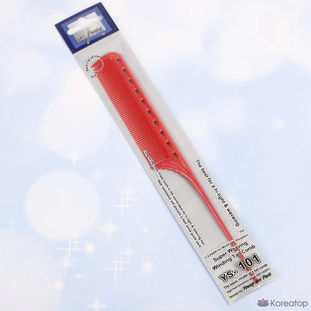 Расческа-хвостик для укладки Y.S. Park 101 Professional Tail Comb, Mint, 1 шт., фото 4