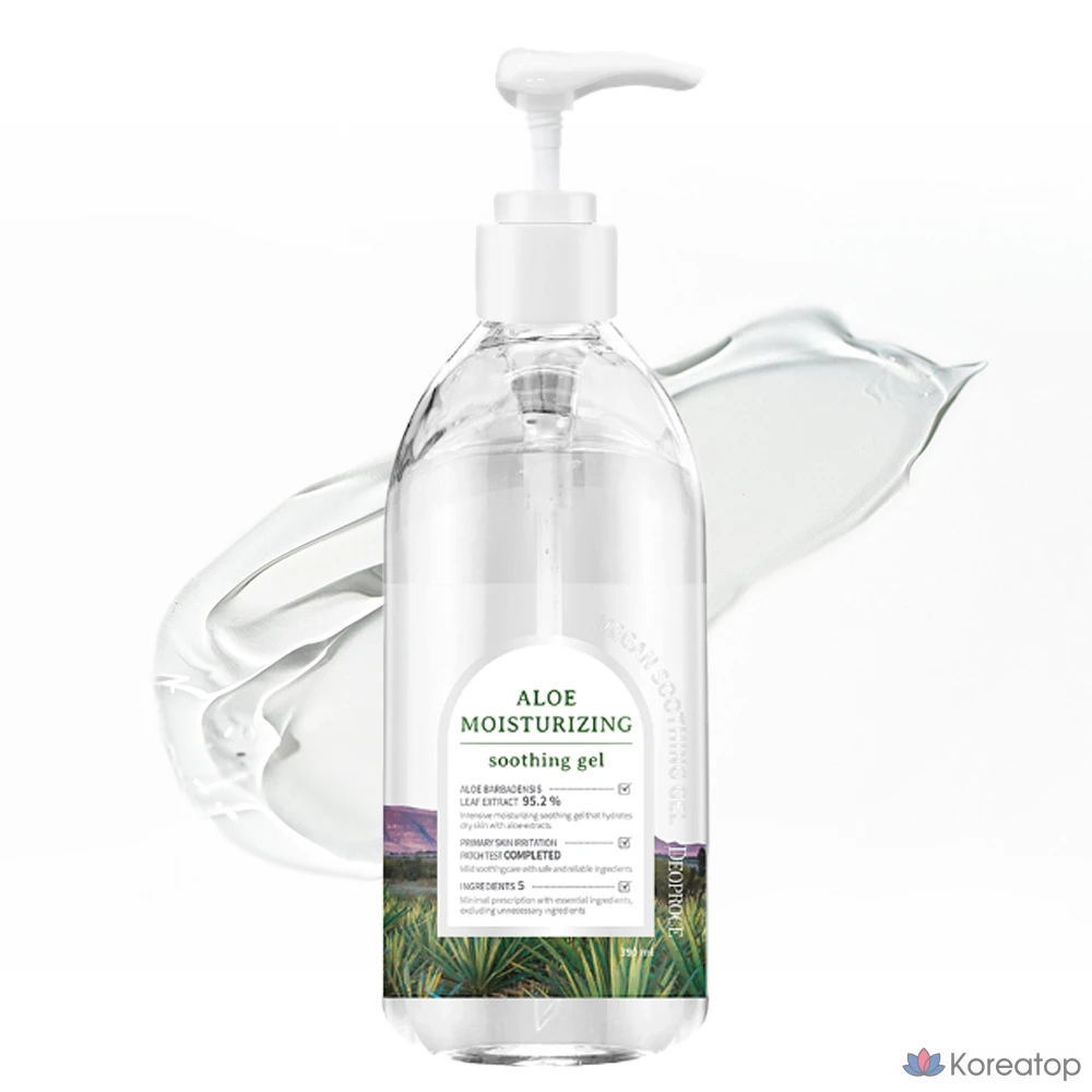 Гель для лица Deoproce Aloe Moisturizing Soothing Gel, 390 мл, 1 шт.