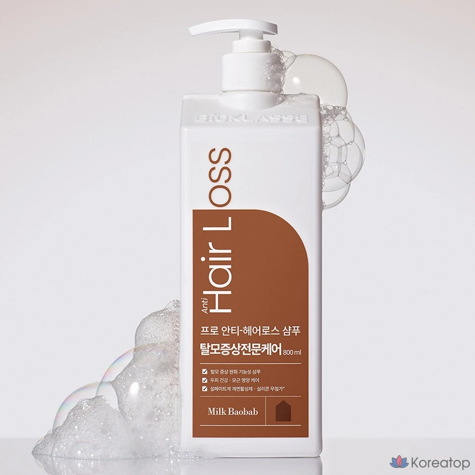 Шампунь Milk Baobab Pro Anti Hair Loss Shampoo, аромат Cloudy Wood, 800 мл, 1 шт.