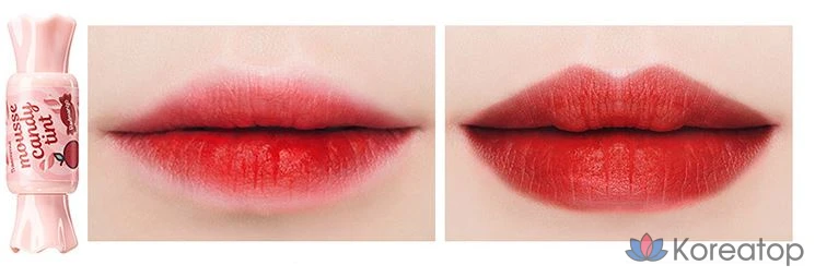 Тинт для губ The Saem Saemmul Mousse Candy Tint, оттенок 01 Red Mango Mousse, 8 г, 1 шт., фото 3