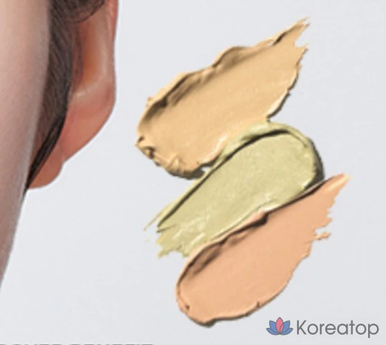 Консилер The Saem Cover Perfection Triple Pot Concealer, оттенок 03 Correct Up Beige, 13.5 г, 1 шт., фото 3