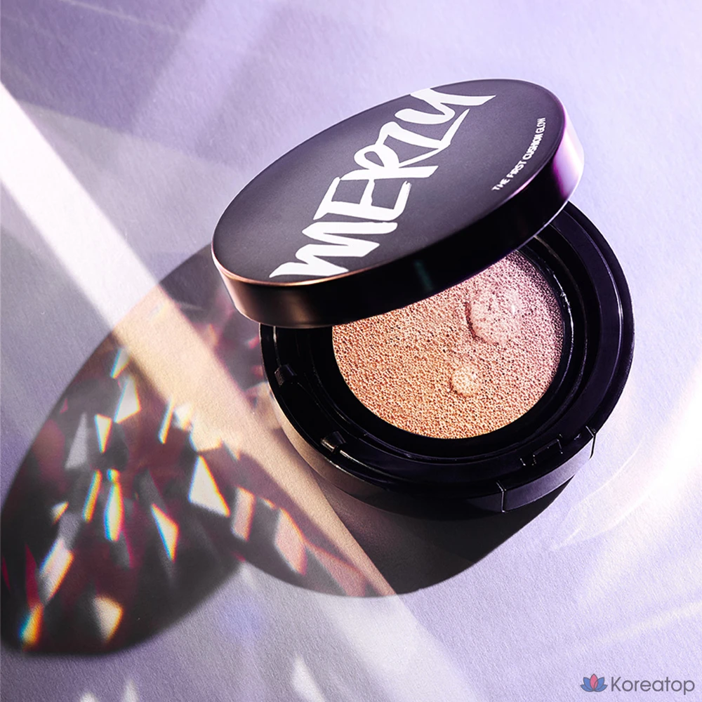 Кушон MERZY The First Glow Cushion Foundation, оттенок 21P Vanilla, 13 г, 1 шт., фото 6