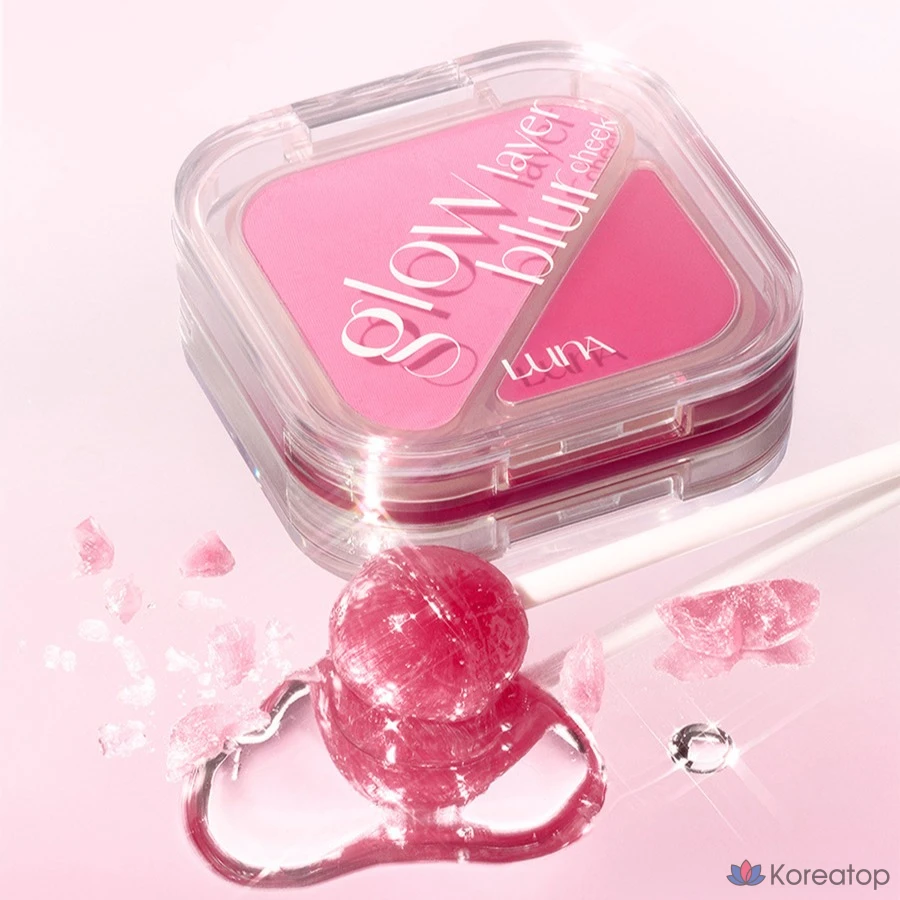 Румяна Luna Glow Layer Blur Cheek, оттенок 12 Mauv Rabbit, 8.5 г, 1 шт., фото 9