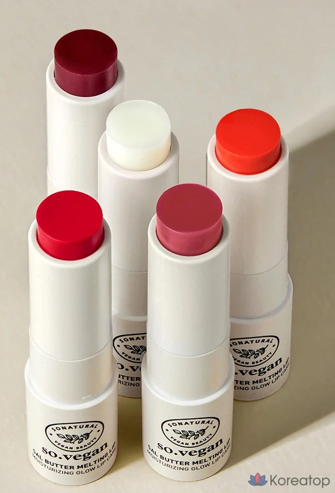Бальзам для губ So Natural So Vegan Sal Butter Melting Lip Balm, оттенок 04 Clear Pig, 3.8 г, 1 шт.