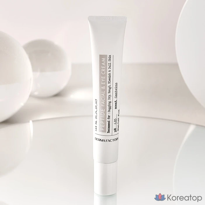 Крем для лица и области вокруг глаз Derma Factory Peptide Facial & Eye Cream, 20 мл, 1 шт.