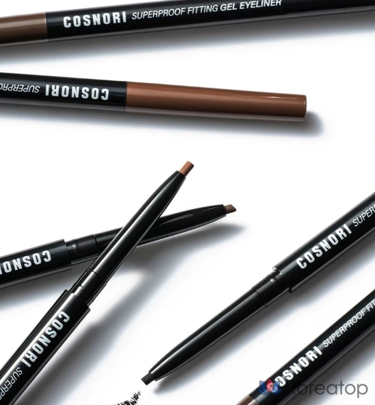 Подводка для глаз Cosnori Super Proof Fitting Gel Eyeliner Pencil, оттенок 03 Walnut Brown, 0.13 г, 1 шт., фото 8