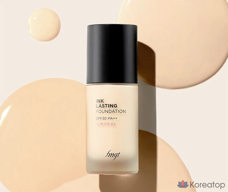 Фундация The Face Shop Ink Lasting Foundation Slim Fit EX, оттенок V201 Apricot Beige, 30 мл, 1 шт.