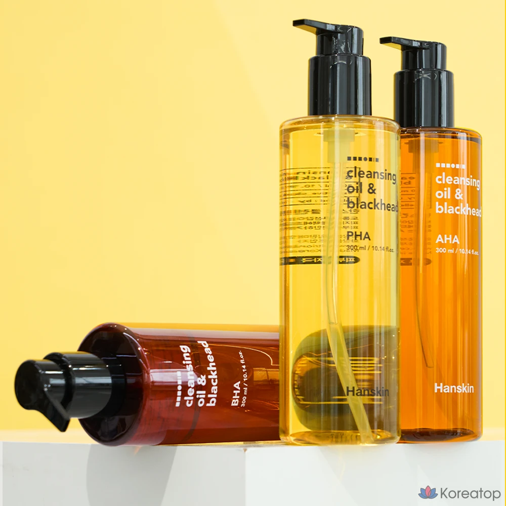 Гидрофильное масло HANSKIN Cleansing Oil &amp; Blackhead AHA, 300 мл, 1 шт.