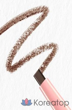Карандаш для бровей Bouquet garni Auto Pencil Slim Eyebrow, оттенок Natural Brown, 0.2 г, 1 шт., фото 4