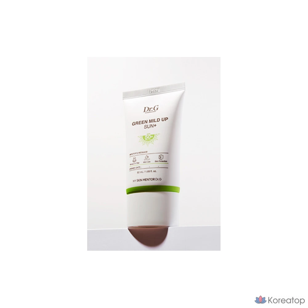 Солнцезащитный крем Dr. G Green Mild Up Sun Plus SPF50+ PA++++, 35 мл, 1 шт.