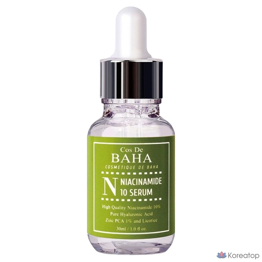 Сыворотка Cos De Baha Niacinamide 10% Zinc 1% Serum, 30 мл, 1 шт.
