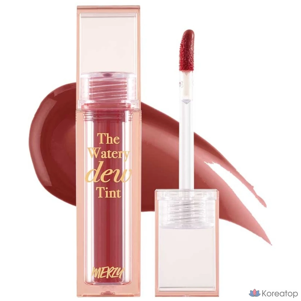 Тинт для губ MERZY The Watery Dew Tint, оттенок WD2 Beaten Rose, 4 г, 1 шт.