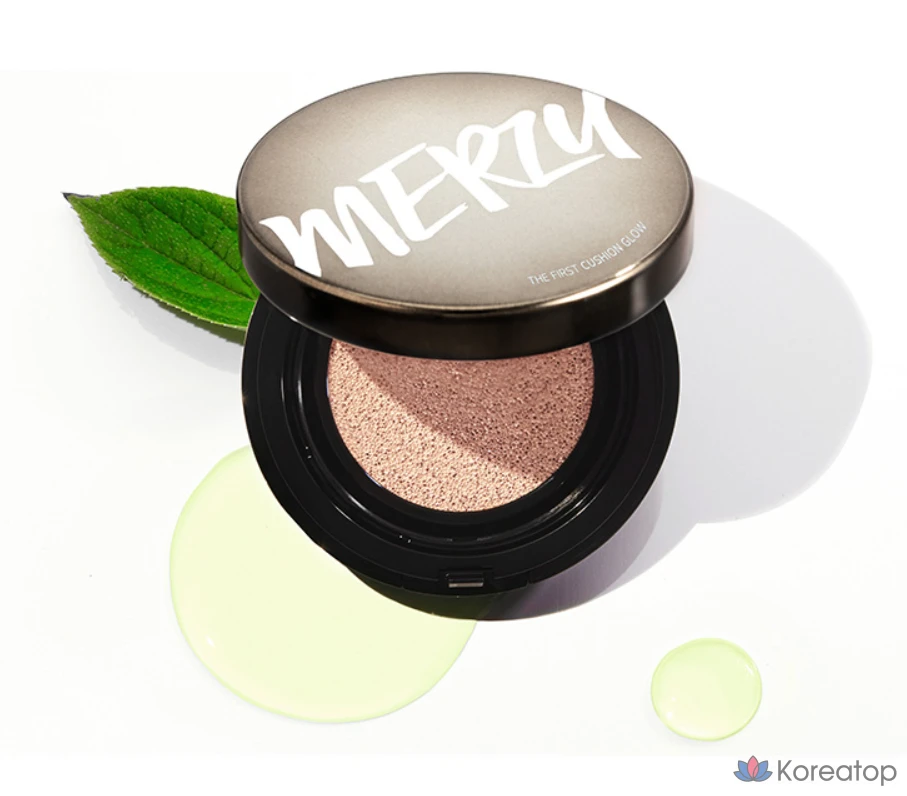 Кушон MERZY The First Glow Cushion Foundation, оттенок 21P Vanilla, 13 г, 1 шт., фото 7