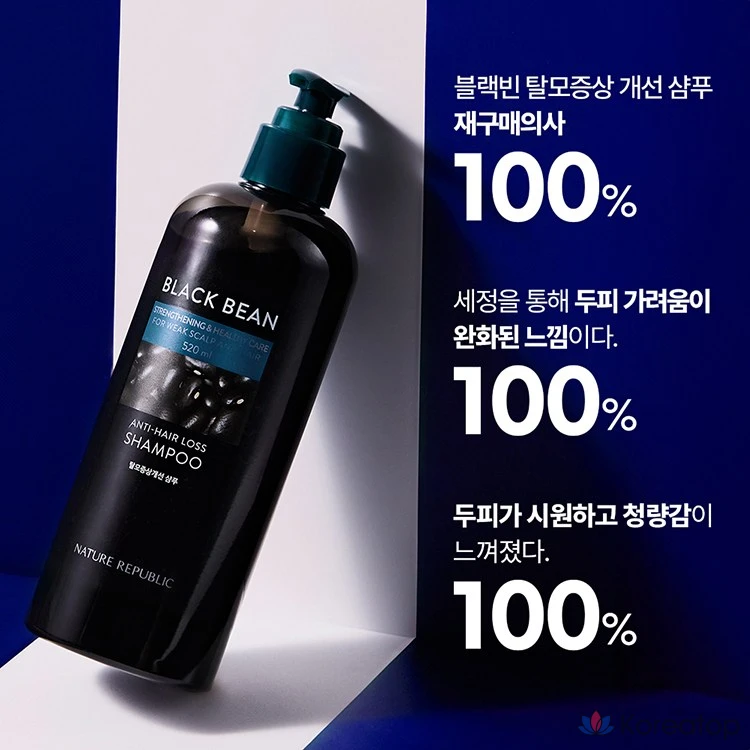 Шампунь Nature Republic Black Bean Anti Hair Loss Shampoo, 300 мл, 1 шт.