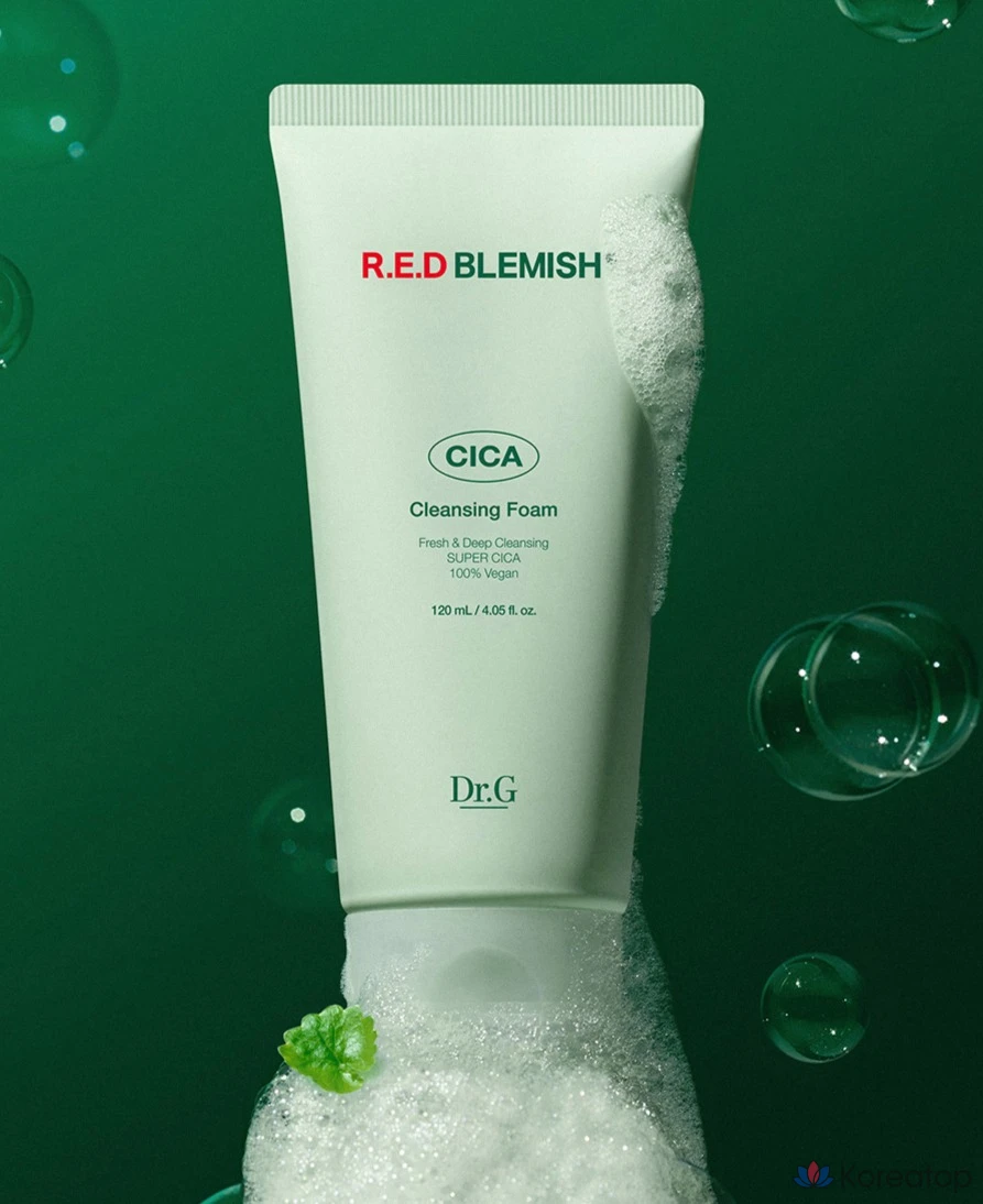 Очищающая пенка Dr. G Red Blemish Cica Cleansing Foam, 120 мл, 1 шт.