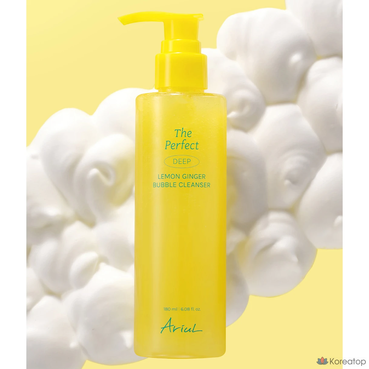 Очищающее средство с пузырьками Ariul The Perfect Lemon Ginger Cleanser, 180 мл, 1 шт.