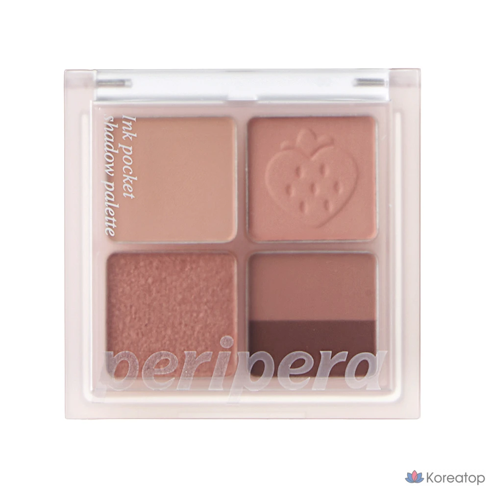 Тени для век Peripera Ink Pocket Shadow Palette 23AD Softberry, оттенок 8 Mute Strawberry, 1 шт.