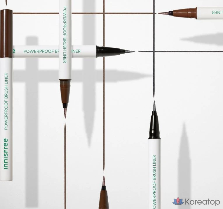 Подводка для глаз Innisfree Powerproof Brush Liner, оттенок 02 Brown, 0.6 г, 1 шт.