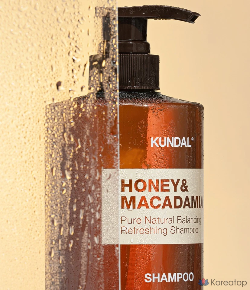 Шампунь Kundal Honey & Macadamia Nature Shampoo, аромат White Musk, 1.058 л, 1 шт., фото 4