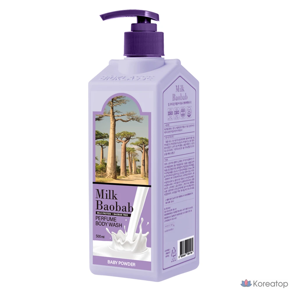 Гель для душа Milk Baobab Perfume Body Wash Baby Powder, 500 мл, 1 шт.