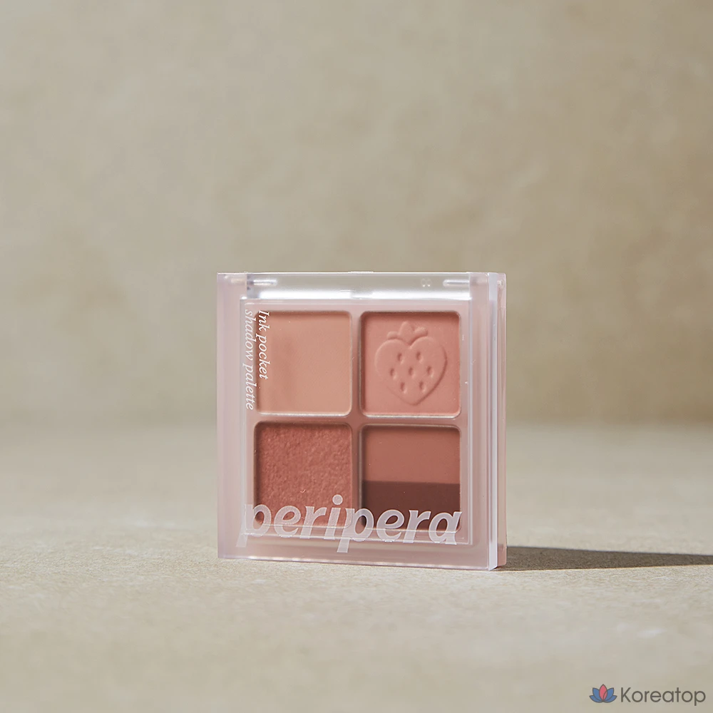 Тени для век Peripera Ink Pocket Shadow Palette 23AD Softberry, оттенок 8 Mute Strawberry, 1 шт., фото 2